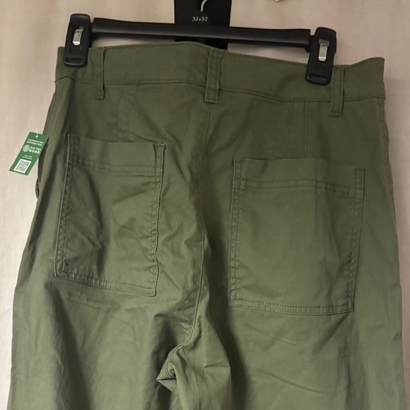 GAP WOMENS Khaki Green wide leg - Picture 7 of 8